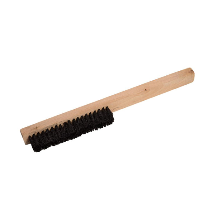 Natural Black Bristles 4 Rows Washout Stiff Brush 3" x 3/4" With Wood Handle - Otto Frei