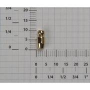 Yellow Plated & Nickel Plated Clutch Pins-Closed End - Pack of 3 - Otto Frei