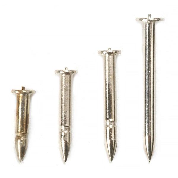 Nickel Silver 0.045" Diameter Tie Tack Pinched Posts - Packs of 12 - Otto Frei