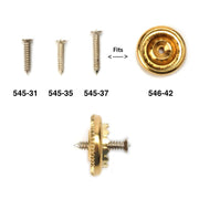 Nickel Silver & Brass Screw Posts and Screw Button Back - .061" Diameter - Otto Frei