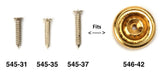 Nickel Silver & Brass Screw Posts and Screw Button Back - .061" Diameter - Otto Frei