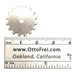 Nickel Silver Shapes 24 Gauge Solid Gear 3/4" Pack of 6 - Otto Frei