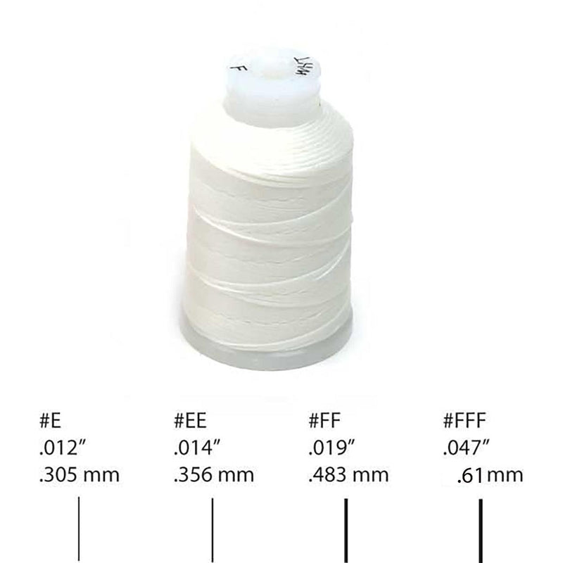 Nylon Bead Cord On Spool White - Otto Frei