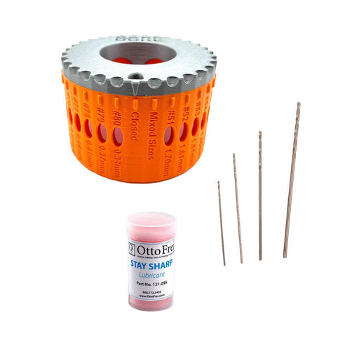 Otto Frei-BORE Jeweler's Drill Bit Basic Kit With 150 HSS Twist Drills Sizes 51-80 - Otto Frei