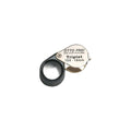 Lente triplet 10X cromata Otto Frei con lente da 18 mm di diametro, impugnatura in gomma e custodia