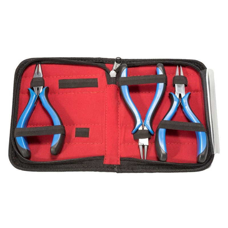 Otto Frei Mirror Polished Ergonomic Pliers - Kit of 3 in Zippered Pouch - Otto Frei