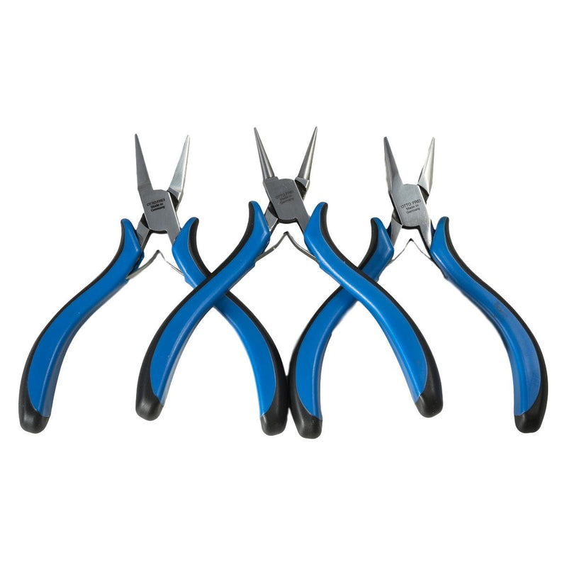 Otto Frei Mirror Polished Ergonomic Pliers - Kit of 3 - Otto Frei