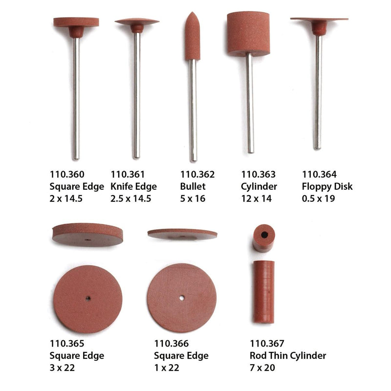 Ottotech by EVE Germany Flexacrylic Brown Fine Polishing Wheels - Otto Frei