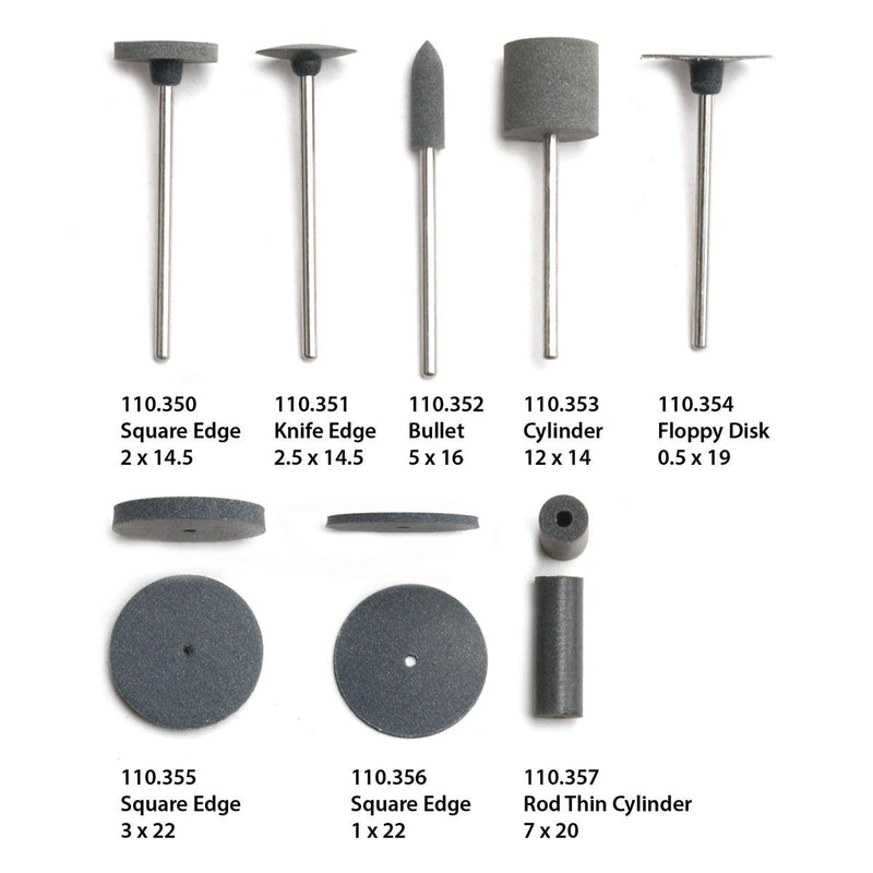 Ottotech by EVE Germany Flexacrylic Dark Gray Medium Polishing Wheels - Otto Frei