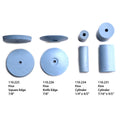 Ottotech by EVE Germany Silicone Light Blue Fine Polish Polishing Wheels - Square Edge 7/8"