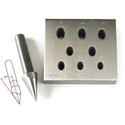 Oval Bezel Block Large 14mm x 10.5mm to 21mm x 15.75mm 75% Ratio-8 Holes 17 Degree - Otto Frei