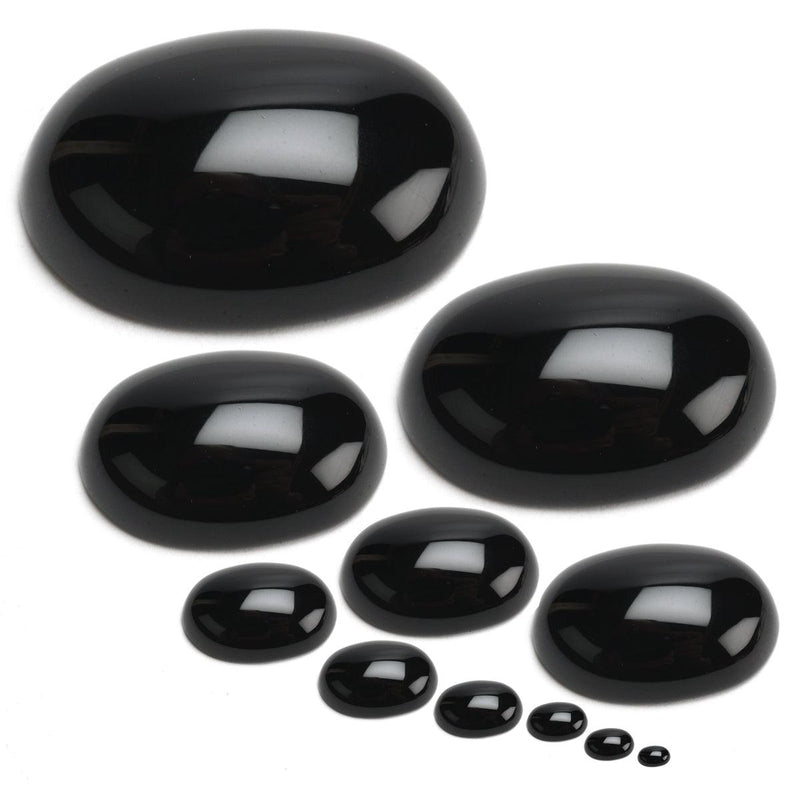 Oval Black Onyx Cabochon - Otto Frei