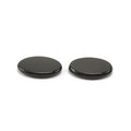 Onyx noir véritable taille ovale, dessus bombé, double biseau - 9x7mm