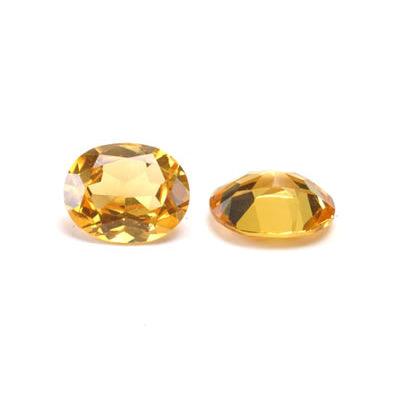 Oval Faceted Imitation Citrine - Otto Frei