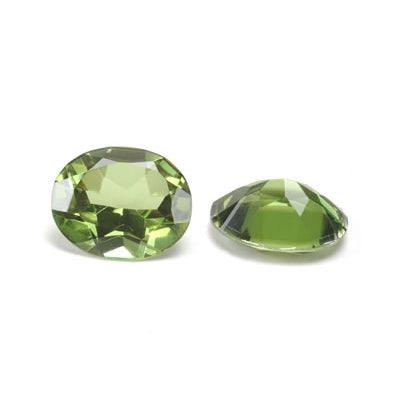 Oval Faceted Imitation Peridot - Otto Frei