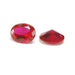 Oval Faceted Imitation Red Garnet - Otto Frei