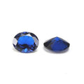 Oval facettierter Saphirimitat - 5x3mm