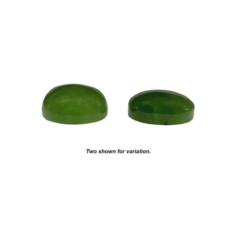 Oval Genuine 10x8mm Nephrite Jade Cabochon - Otto Frei