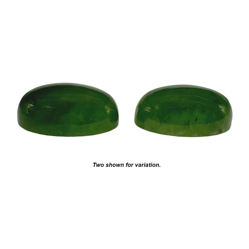 Oval Genuine 14x10mm Nephrite Jade Cabochon - Otto Frei
