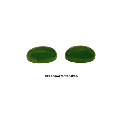 Oval Genuine 9x7mm Nephrite Jade Cabochon - Otto Frei