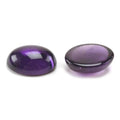 Oval Genuine Amethyst Cabochon - 7x5mm