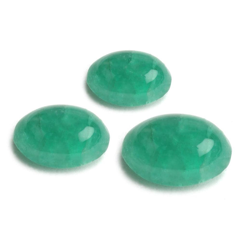 Oval Genuine Emerald Cabochon - Otto Frei