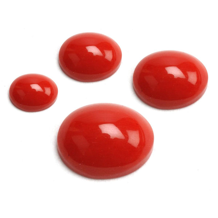 Oval Red Coral Cabochon - Otto Frei