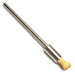 Pack-12 Straight 1/4" Trim Brass Wire End Brushes-3/16" Diameter on 3/32" Shanks - Otto Frei