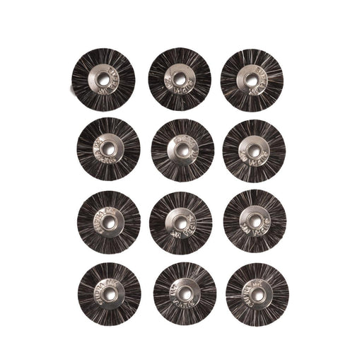 Pack-12 Supra MK 3/4" Soft Natural Brushes-Unmounted With 1/8" Hole - Otto Frei