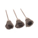 Pack-3 Steel 1/2" Trim Cup Brushes-Crimped .003" Mounted on 3/32" Shanks - Otto Frei