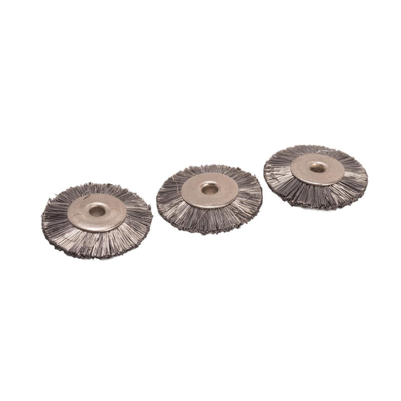 Pack-3 Steel 3/4" Straight Wire Wheel Brushes-Unmounted With 3/32" Hole - Otto Frei