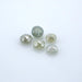 Pack-5 Rock Deco Natural Rose Cut Diamonds-1.3mm White - Otto Frei