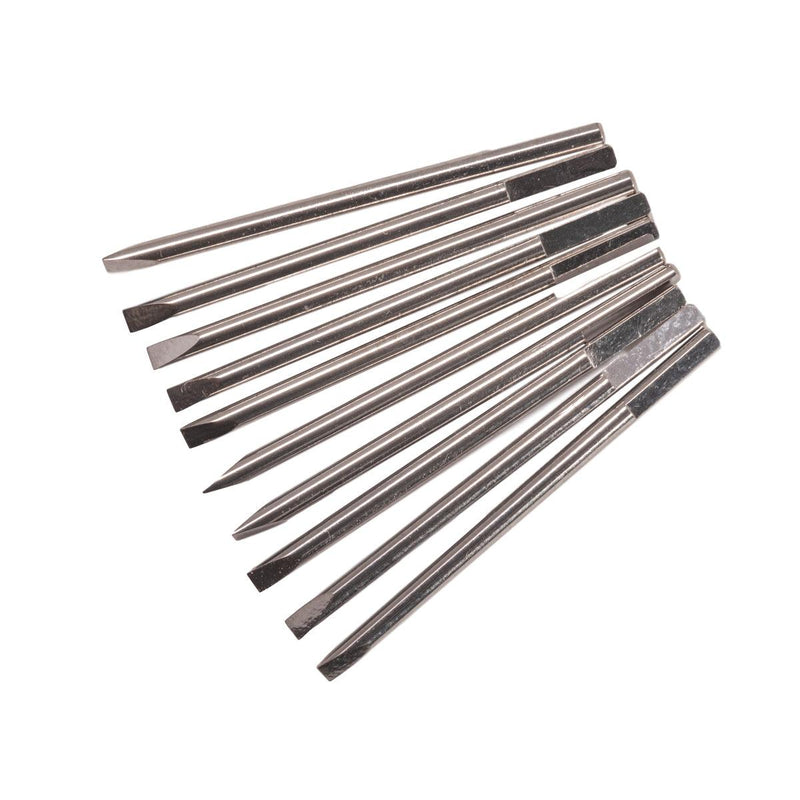 Pack of 10-Bergeon 30080-1.20mm Screwdriver Blades - Otto Frei