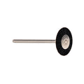 Confezione da 12 spazzole con ruota in setole rigide nere di Chungking, da 22 mm, montate su gambo da 3/32"