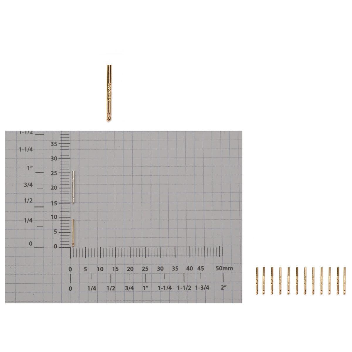 Yellow Gold Filled Friction Ear Posts 0.84mm | Pack of 12 — Otto Frei