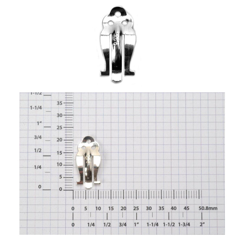 Pack of 2-Sterling Silver Ear Clip Heavy Lever Only - Otto Frei