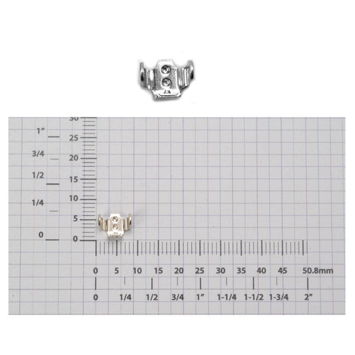 Pack of 2 - Sterling Silver Ear Clips Heavy Lug Only - Otto Frei