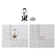 Pack of 2 - Sterling Silver Ear Clips Large Lever & Lug Set - Otto Frei