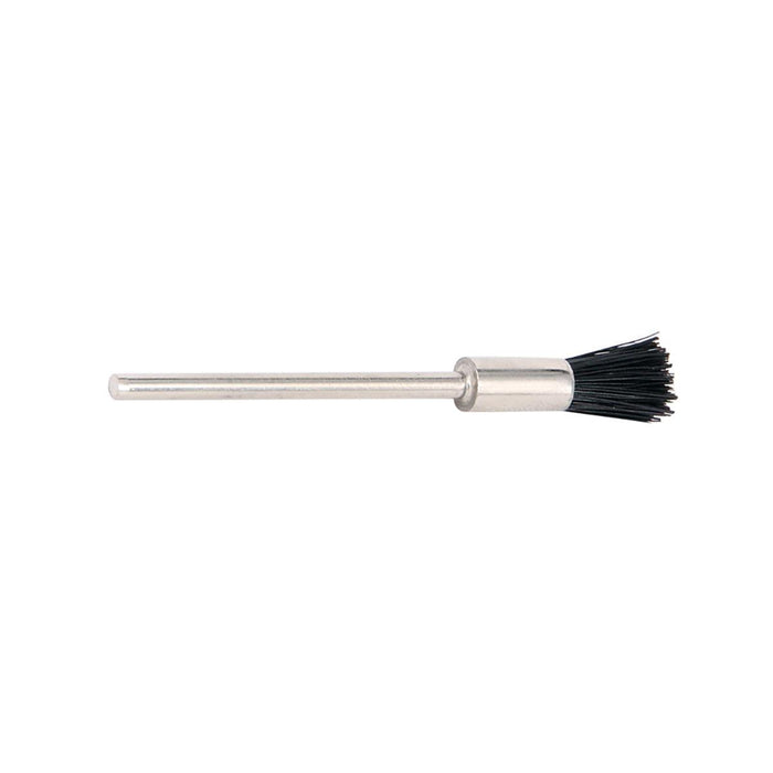 Pack of 24-Black Chungking Stiff Bristle End Brush-4.8mm x 9.5mm Mounted on 3/32" Shank - Otto Frei