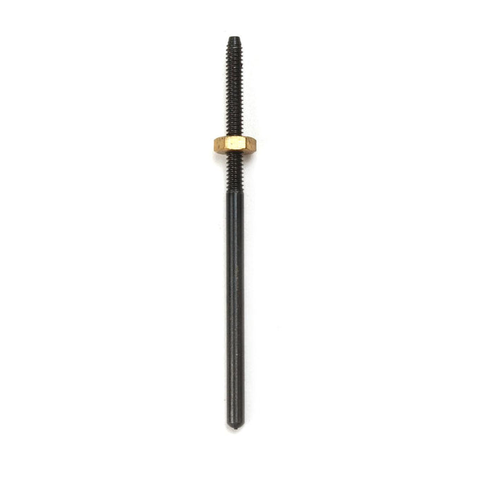 Pack of 6-Straight Threaded Mandrel with Nut-3/32" Diameter Shank-Black Anodized Steel - Otto Frei