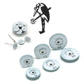 Confezione da 6 rotelle Busch Super Silent senza calore - 5/8" x 1/8" (767S)
