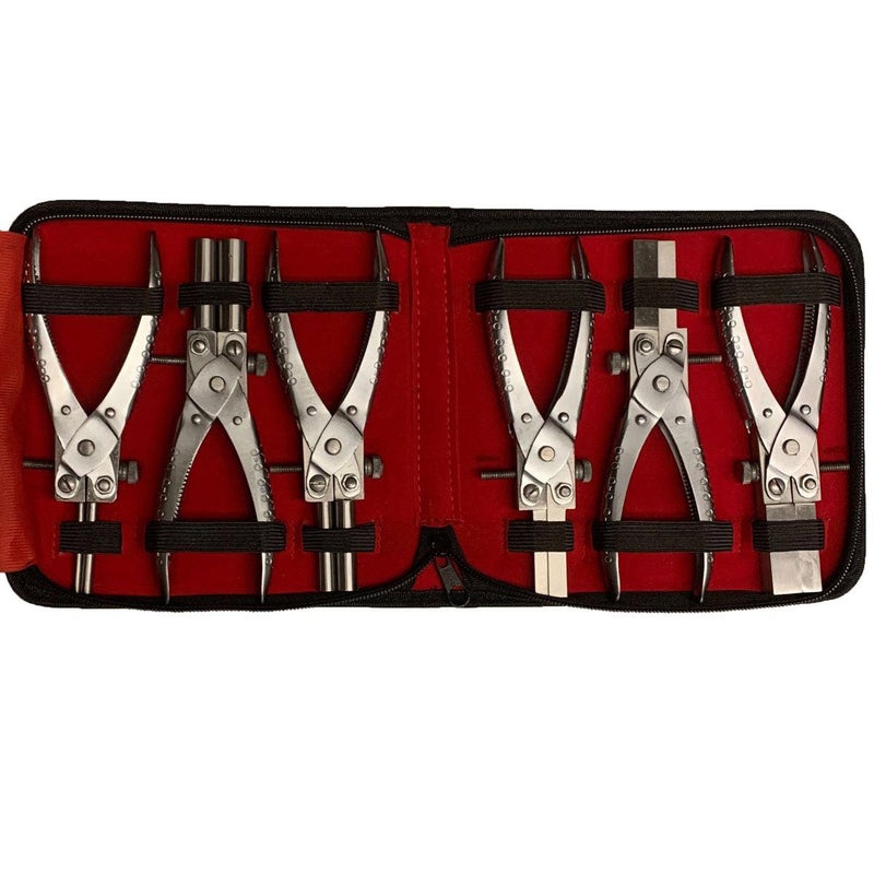 Parallel Forming Pliers Kit of 6-Various Round & Square Shapes - Otto Frei
