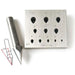 Pear Bezel Block-Small 4mm x 2.9mm to14mm x 10mm 72% Ratio-11 Holes 17 Degree - Otto Frei