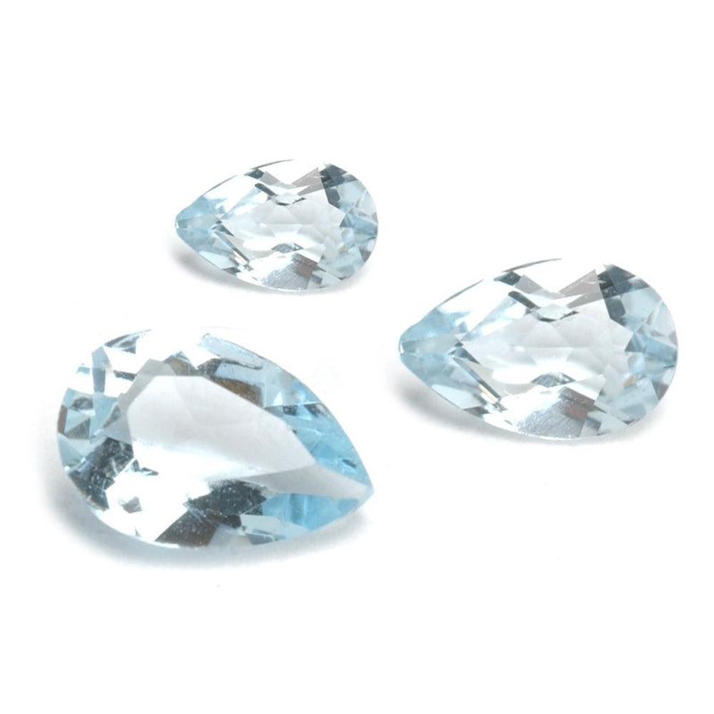 Pear Faceted Genuine Aquamarine - Otto Frei