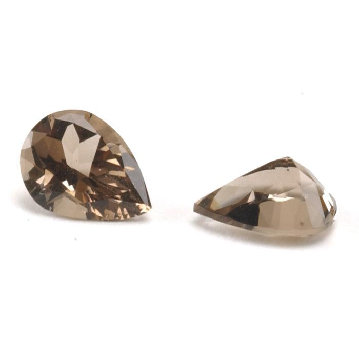 Pear Faceted Genuine Smoky Quartz - Otto Frei