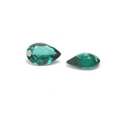 Pear Faceted Imitation Emerald - Otto Frei
