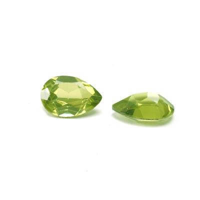 Pear Faceted Imitation Peridot - Otto Frei