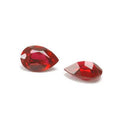Birnenförmiger facettierter roter Granat - 6x4mm