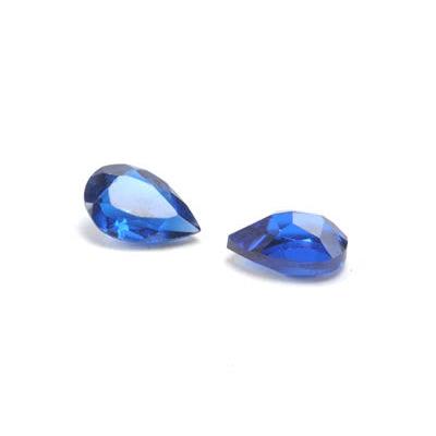 Pear Faceted Imitation Sapphire - Otto Frei