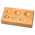 Pear Shape Depressions Hardwood Dapping Block
